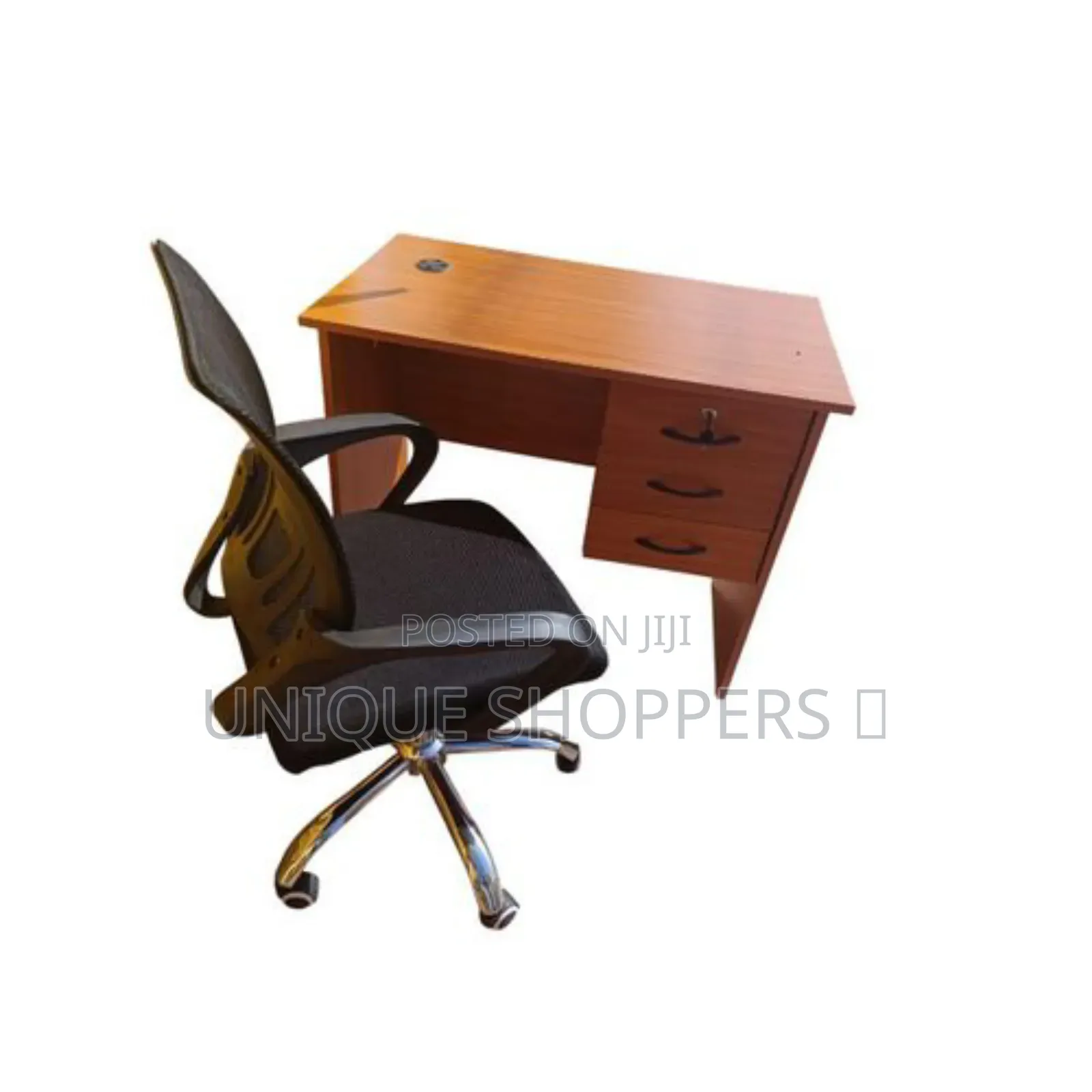 Brown High-Quality Study Desk and Chair Set