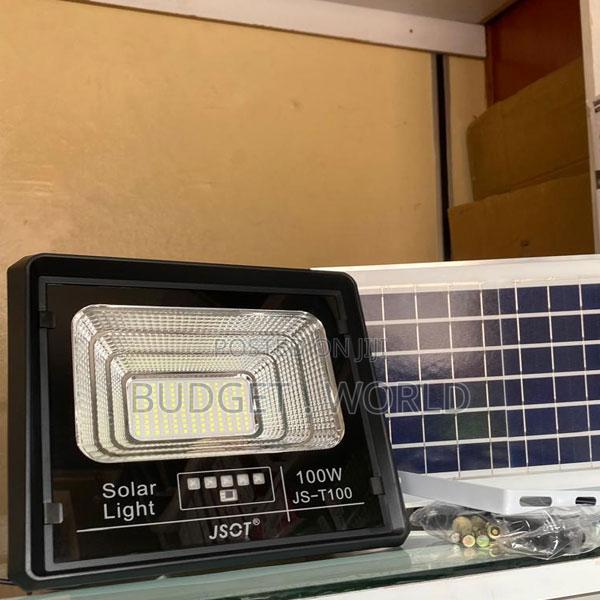 Light Sensor+Remote Control–100w Solar Led Flood Light for Home Garden - main view