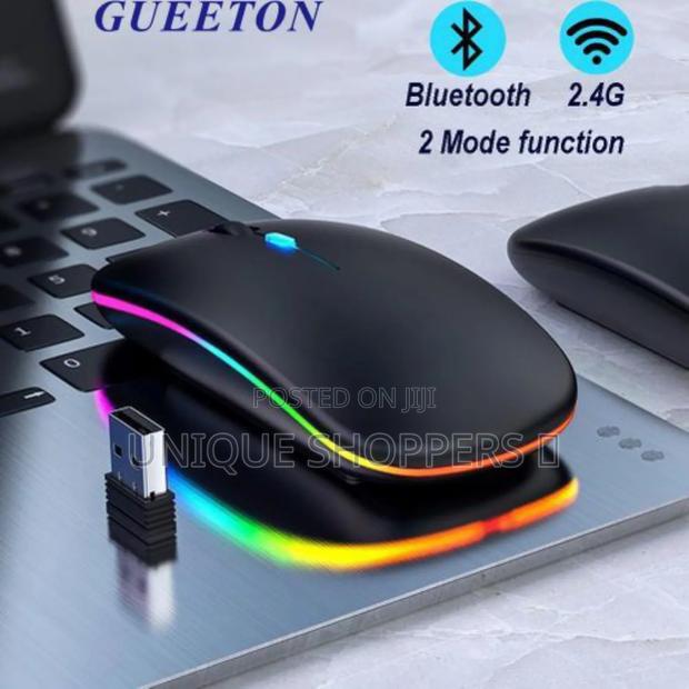 2.4g Bluetooth Dual Mode Rechargeable Wireless Mouse Black