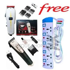 Geemy Professional Hair Shaving Electric Hair Kinyozi Machine + Free