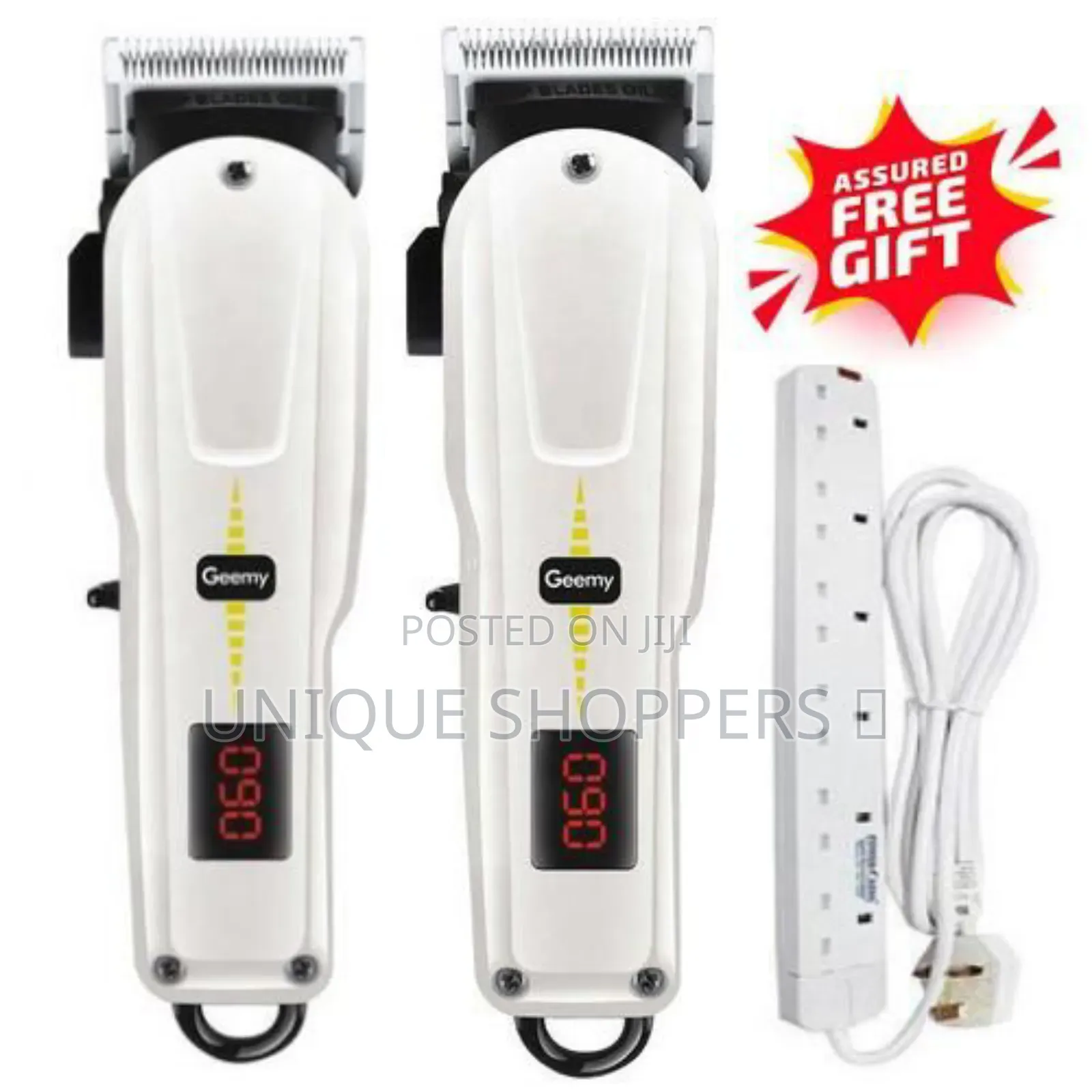 Geemy 2 Pieces Electric Rechargeable Cordless Shaving Machine