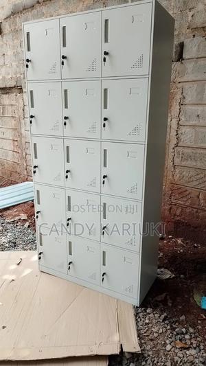 15 Locker Cabinet With 2 Keys on Each Locker - main view