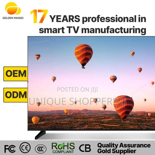 39,999/= Crazy Sale Hikers 55'' Frameless Android Smart Led Tv - - thumbnail 3