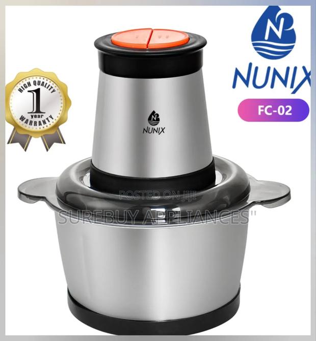 Nunix Fc-02 Silver Food Chopper - main view