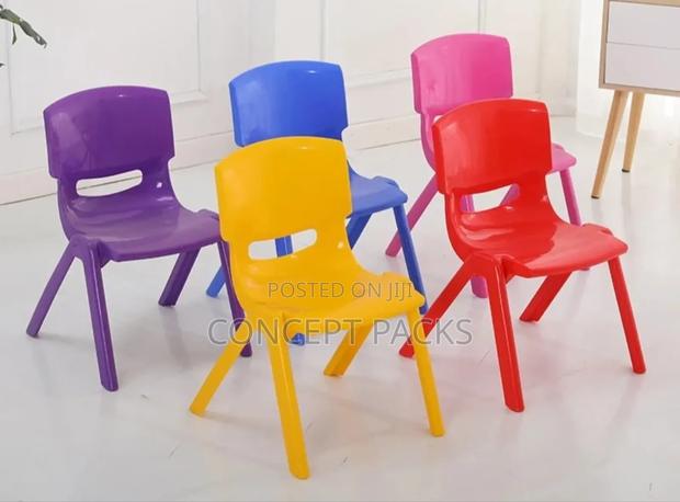 Colorful Kindergarten Plastic Chairs - thumbnail 4