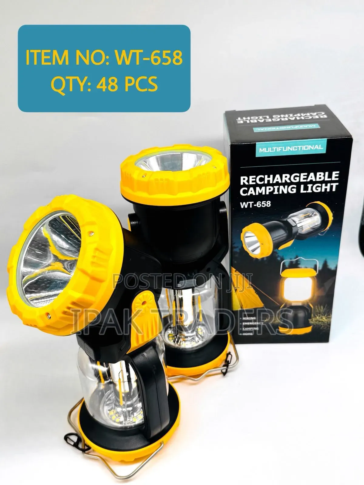 Rechargeable Camping Light
Portable