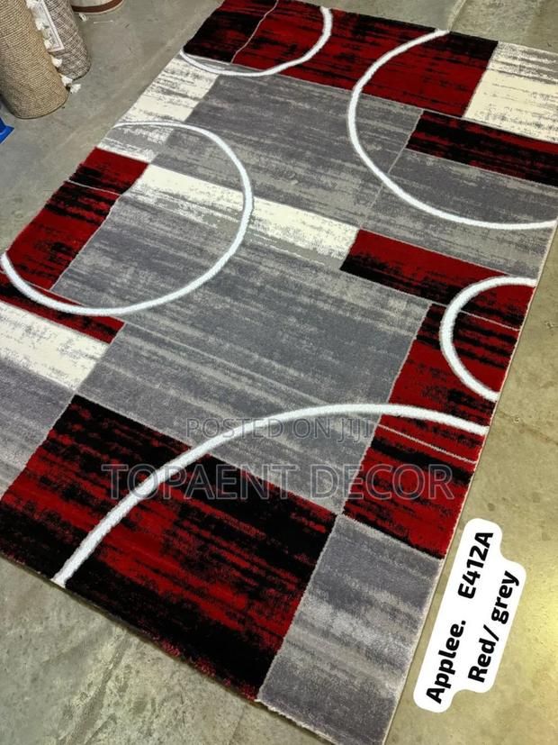 Grey and Maroon Mix Good Quality Paris Carpets - main view