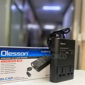 Brand New 2type-C+2usb Car Charger W/Led – Dc 12v to Ac 220v 150w