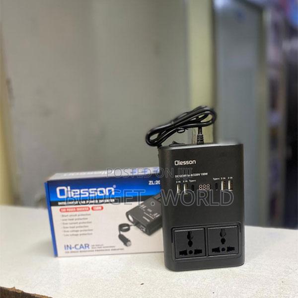 2type-C+ 2usb/Output: 5v/2.1a Car Power Inverter 150w W/Led Display