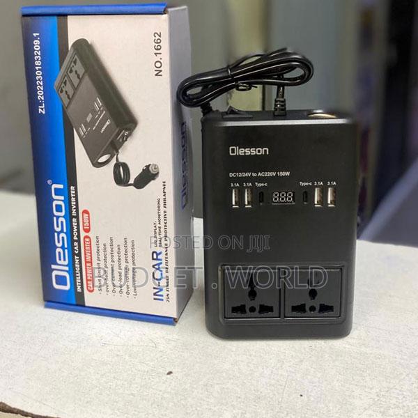 Dc 12-24v 150w Power İNverter 2x Type-C 2x 220v Üniversal