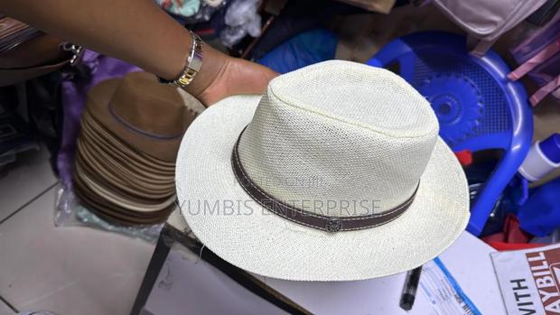 Off White Premium Quality Godfather Panama Hat - thumbnail 2