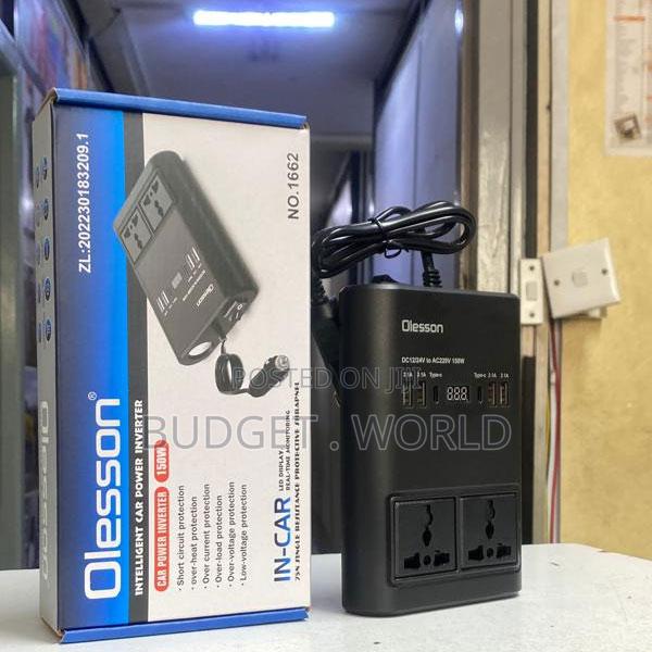 Dc Plug U+c/2ac Output Type -C Usb Port Dc12v/24v, 220v/150w