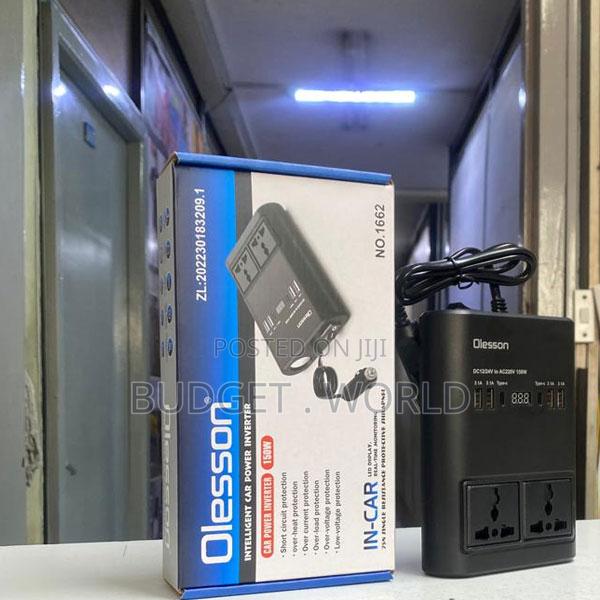Invertor Auto 150w 12/24v Olesson Dc La 220v Ac Cu 2xusb W/Led Display