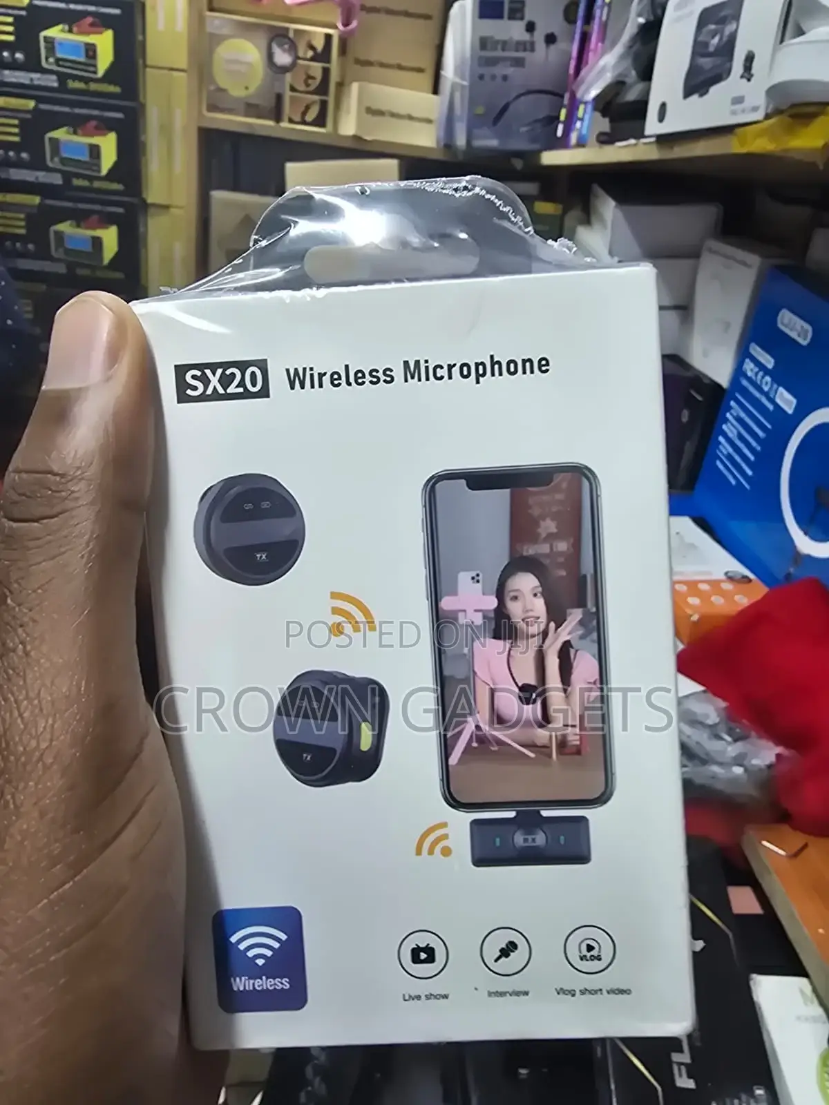 Sx20 Wireless Lavalier Mic for Vlogging Live Streaming