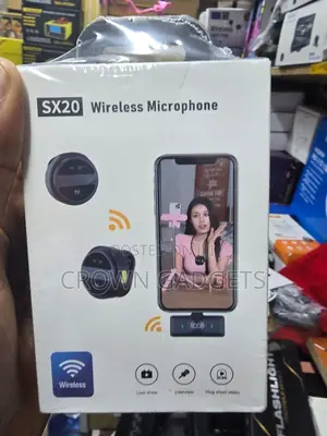 Sx20 Dual Wireless Microphone Set For Interview Recording