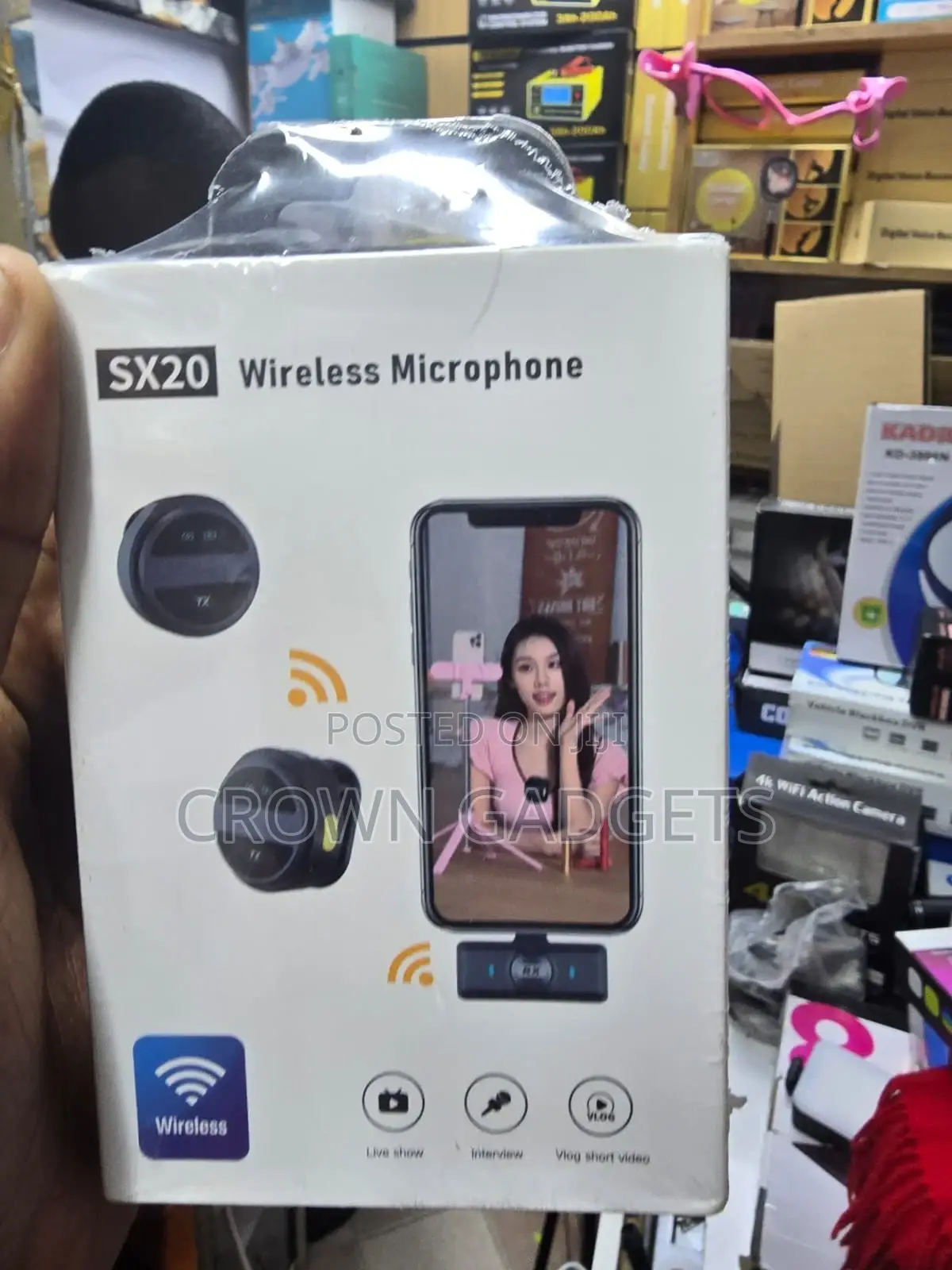 Sx20 Rechargeable Wireless Mic Kit for Content Creators