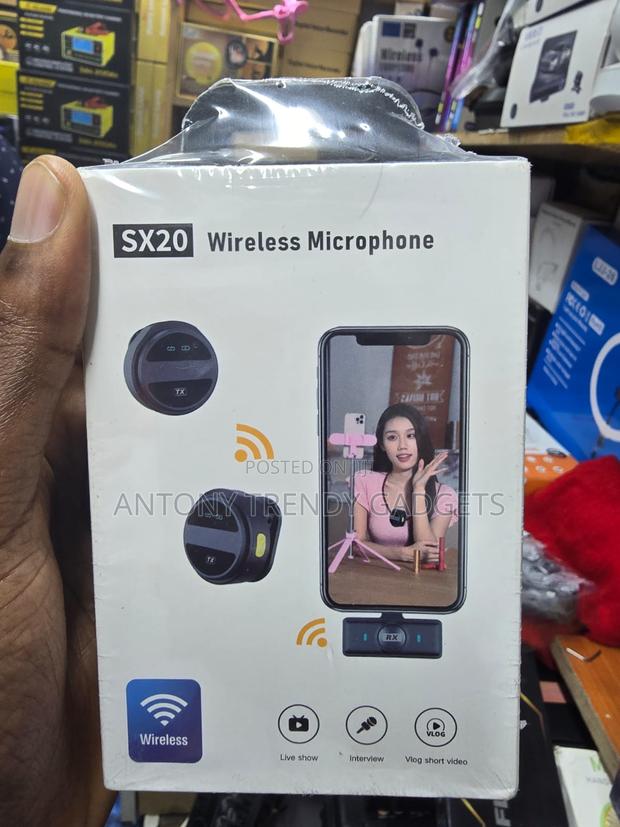 Sx20 Rechargeable Clip-on Mic For Youtube And Live Shows