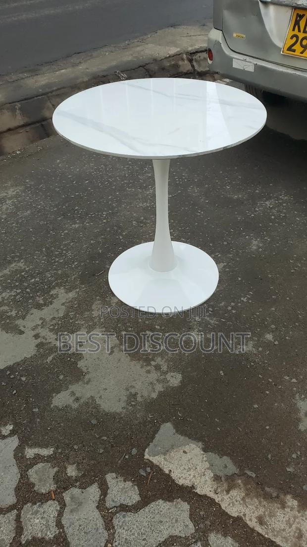 Elegant Round Marble Dining Table - main view