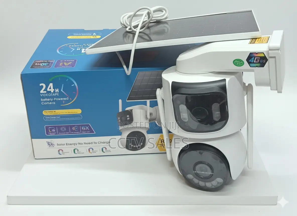 Auto Tracking PTZ Wireless Wi-Fi Dual Lens Solar CCTV Camera