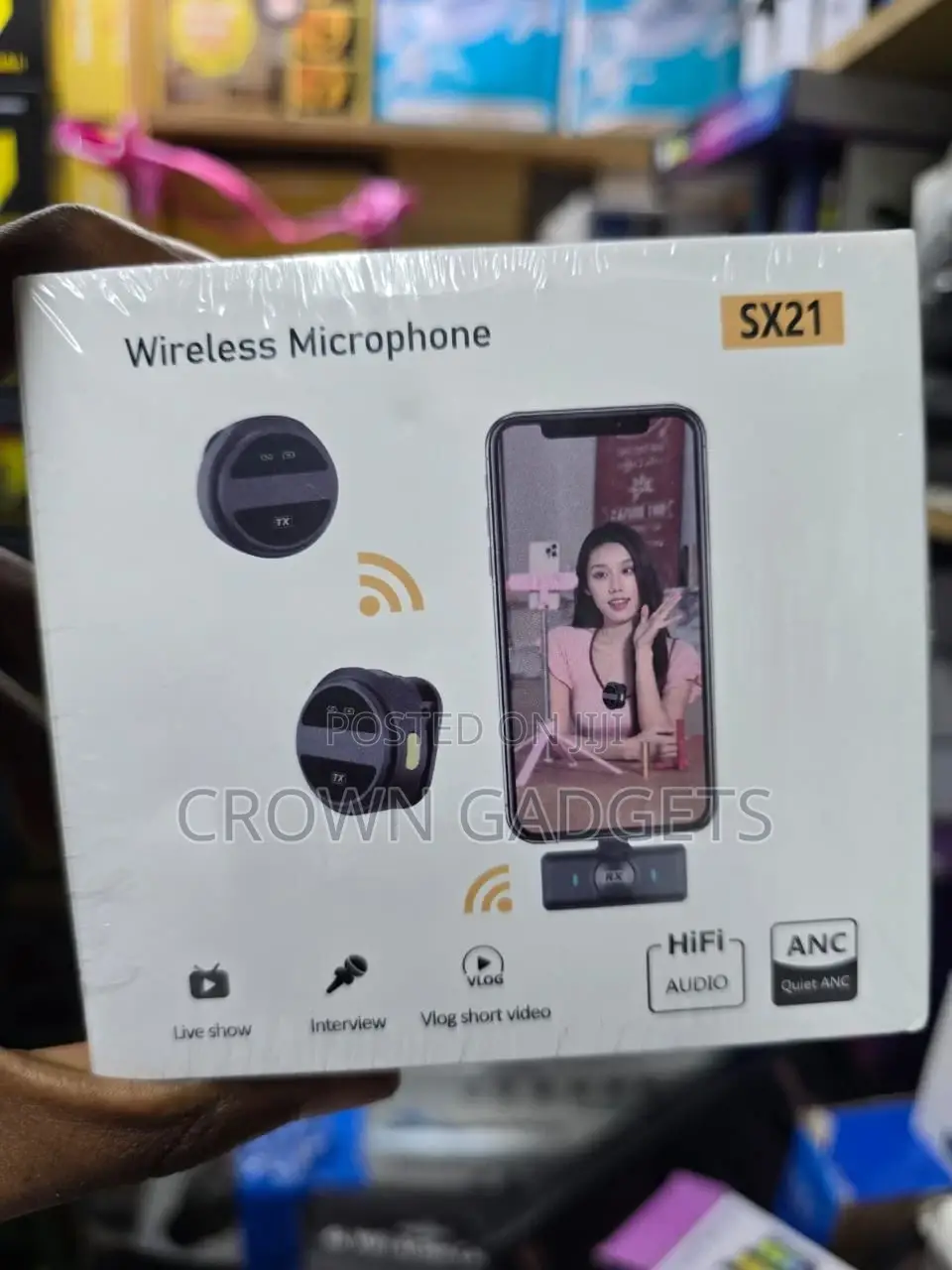 Sx21 Dual Wireless Lavalier Microphone for Video Recording