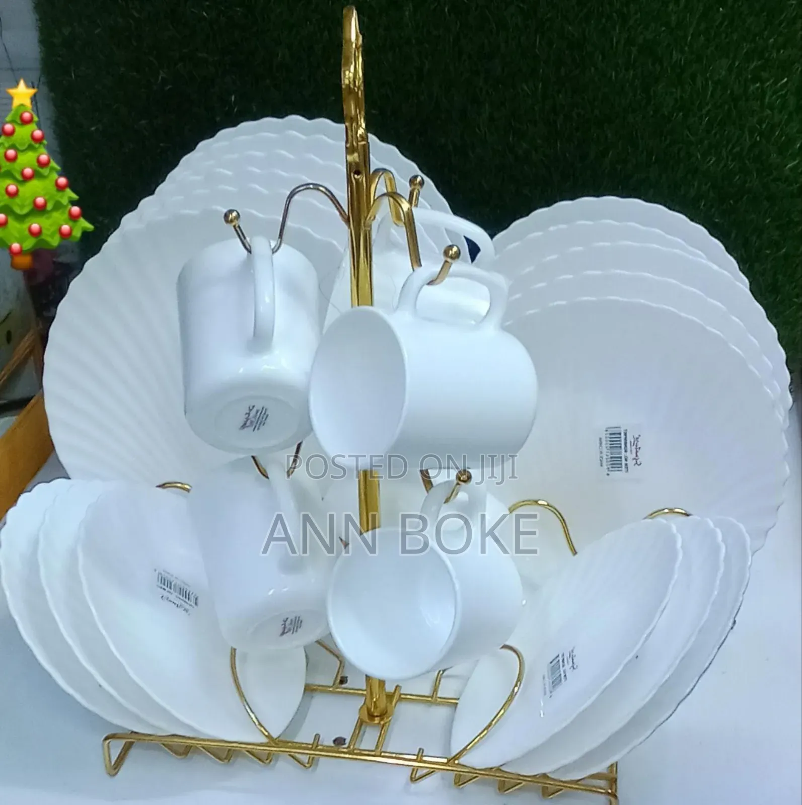 24pc Dinner Set White
6 Pc Mug 
6 Pc Plates
6 Pc Soup Plates