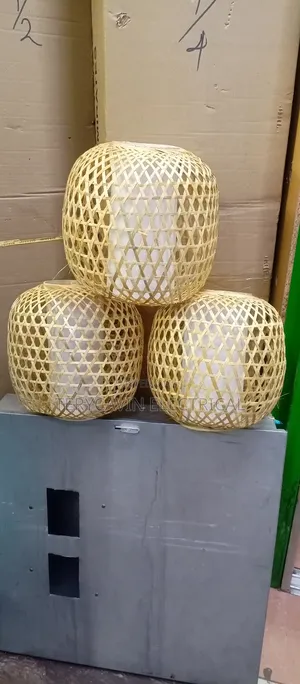 Oval Shape Bamboo Hanging Lights Shades