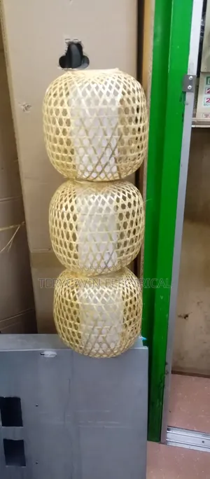 Oval Shape Bamboo Hanging Lights Shades
