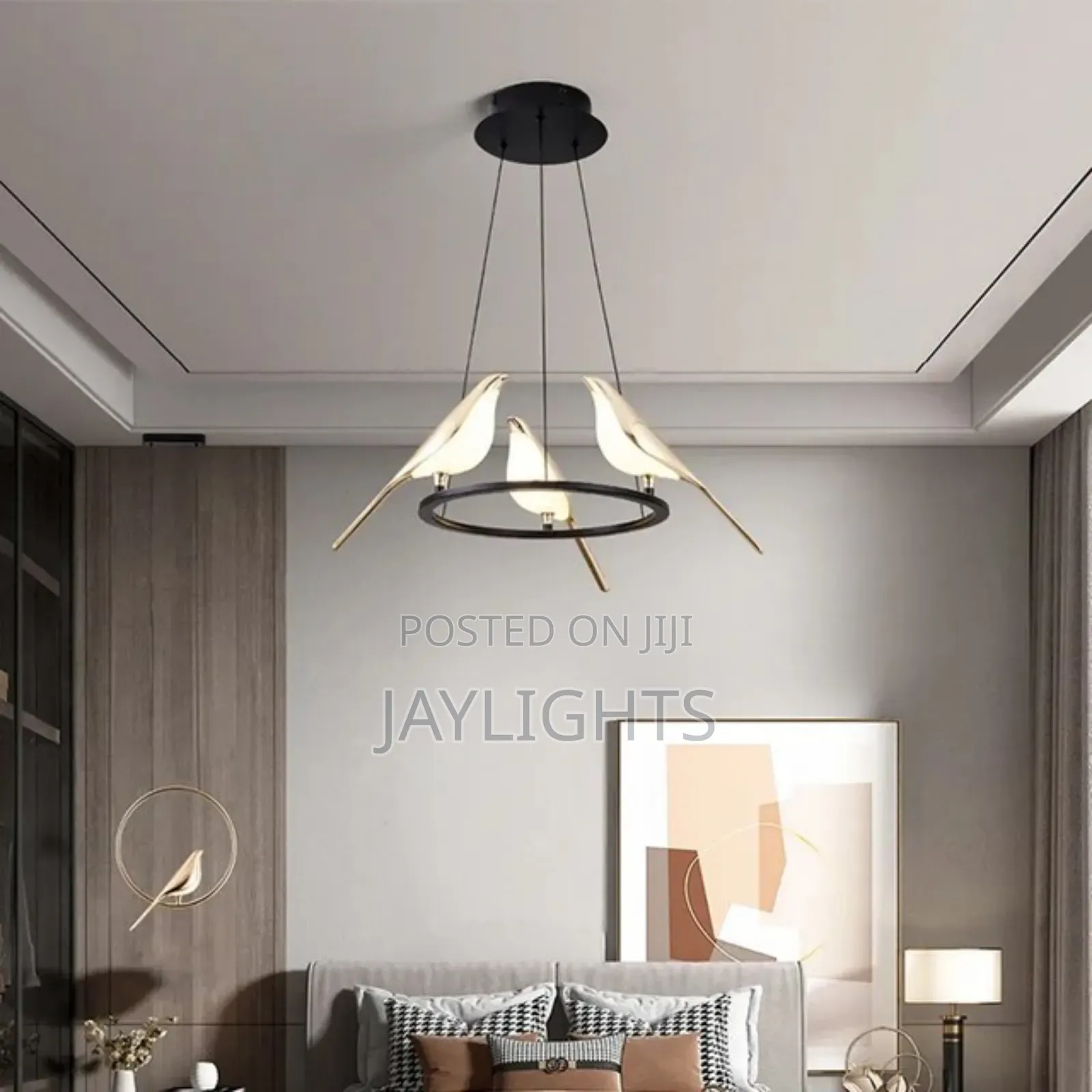 3 Head Bird Chandelier Pendant Light Indoor Restaurant