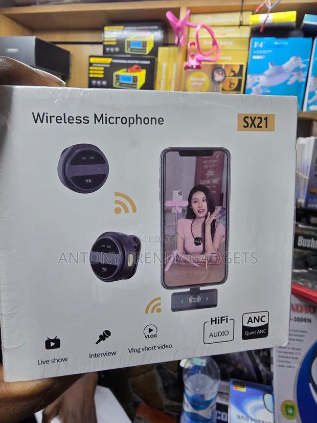Sx21 Rechargeable Wireless Lavalier Mic For Smartphones - thumbnail 2