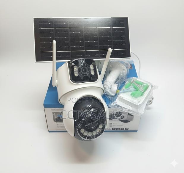 4g Sim PTZ Outdoor Camera Solar Powered Dual Lens Human Detection - main view