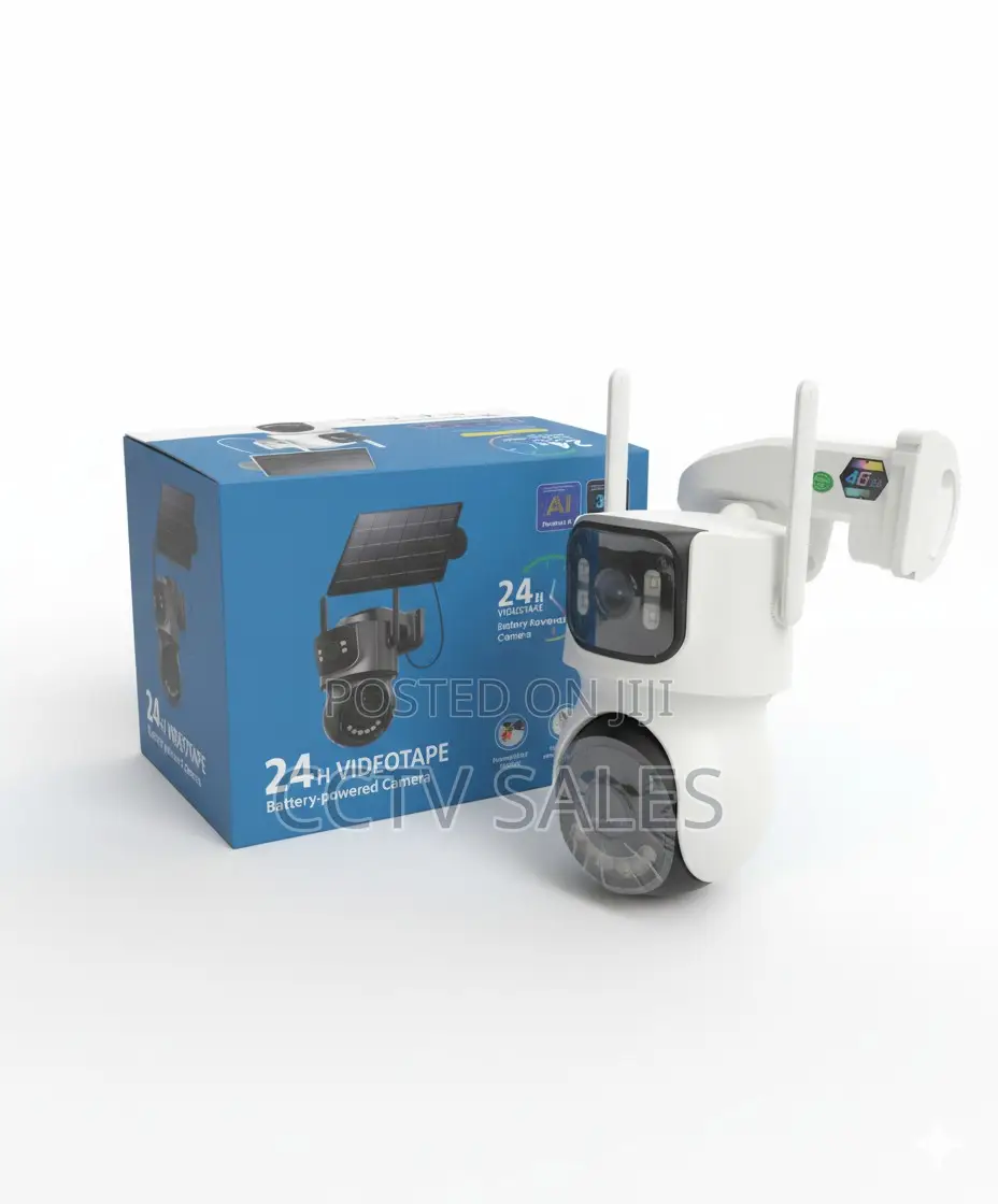 Solar Camera Dual Lens 4mp Dual Light 4g Lte Wireless Ip Camera