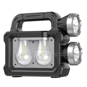 2 Bulbs and 2 Led Flashlight Multifunctional Indoor/ Outdoor Lamp