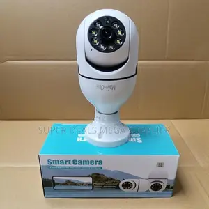 360° Panoramic 2mp Wifi Bulb Camera Full Hd Night Vision Two Way Audio