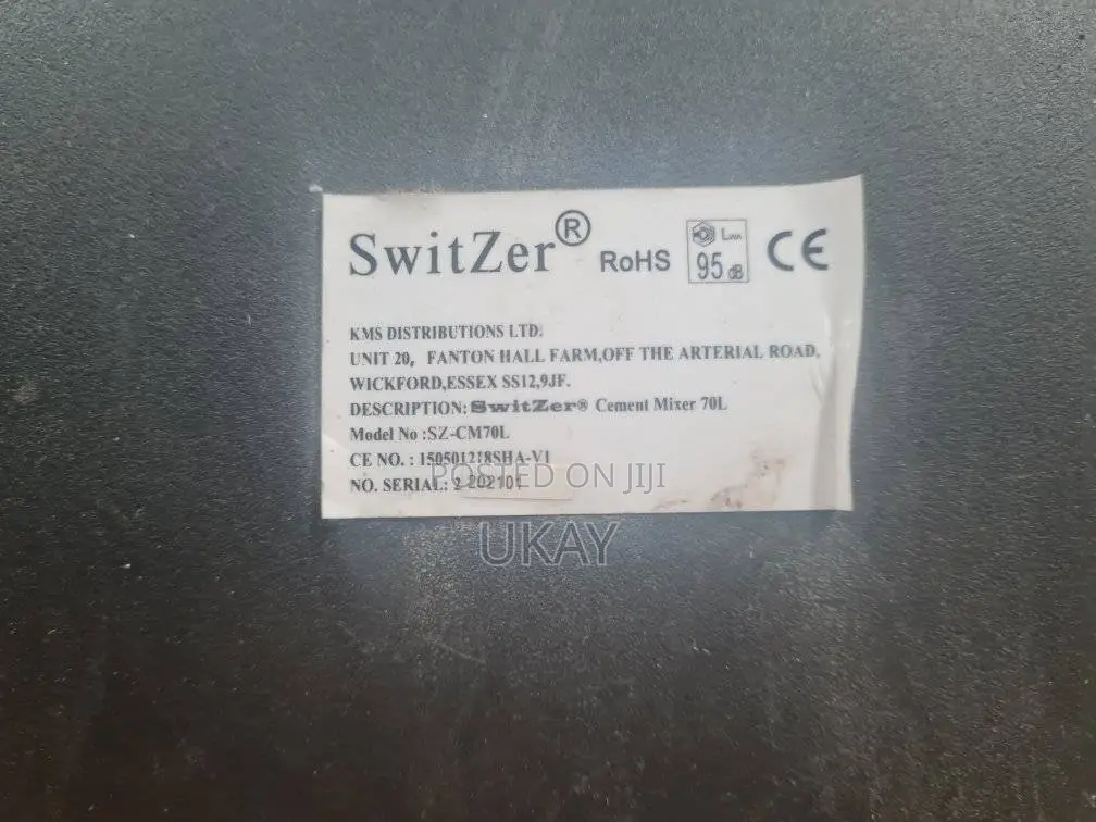 Switzer Electric Cement Mixer.
