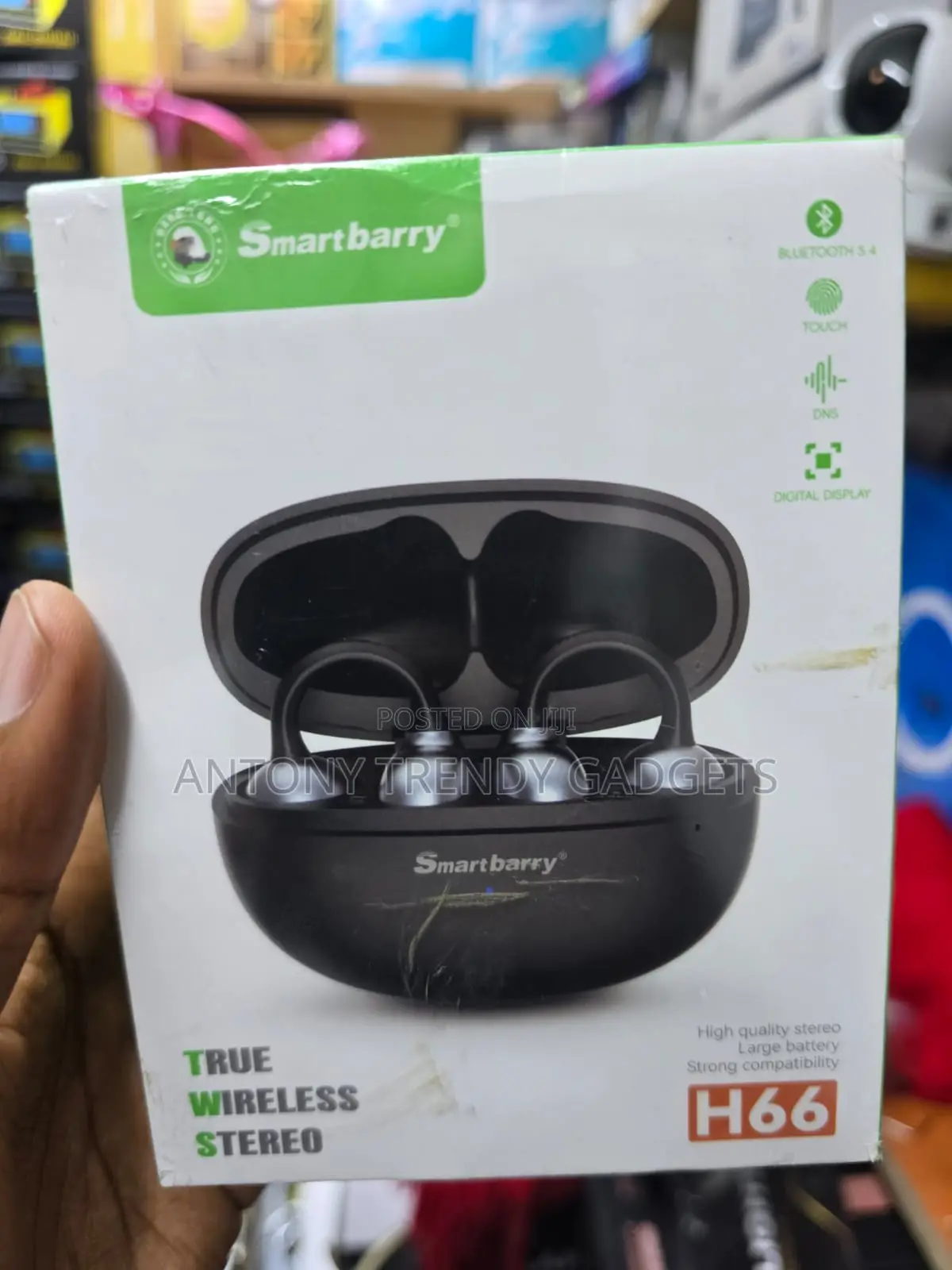H66 True Wireless Stereo Earbuds With Smart Touch Control