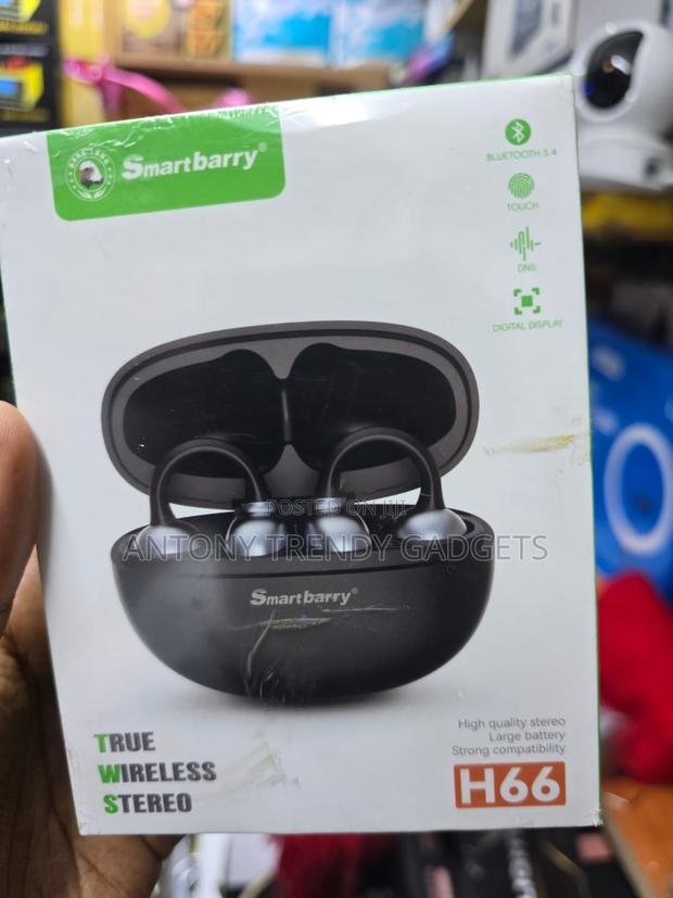 Smartbarry H66 Wireless Clip-on Earbuds Long Battery Life