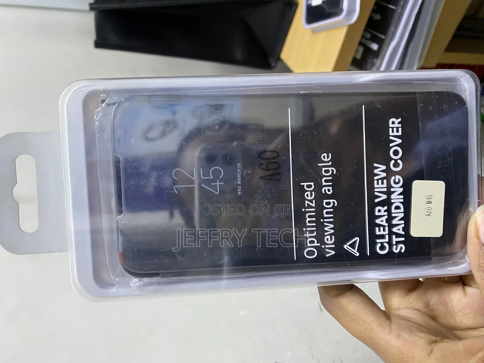 Kikisa Samsung Galaxy A6 (2018) Clear View Flip Case, Without Sensor