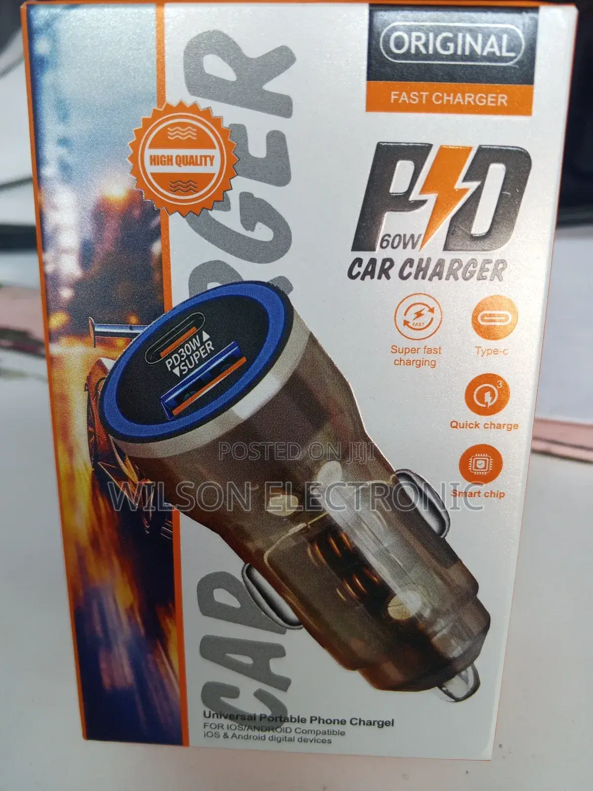 Fast Charging Car Charger. Type C