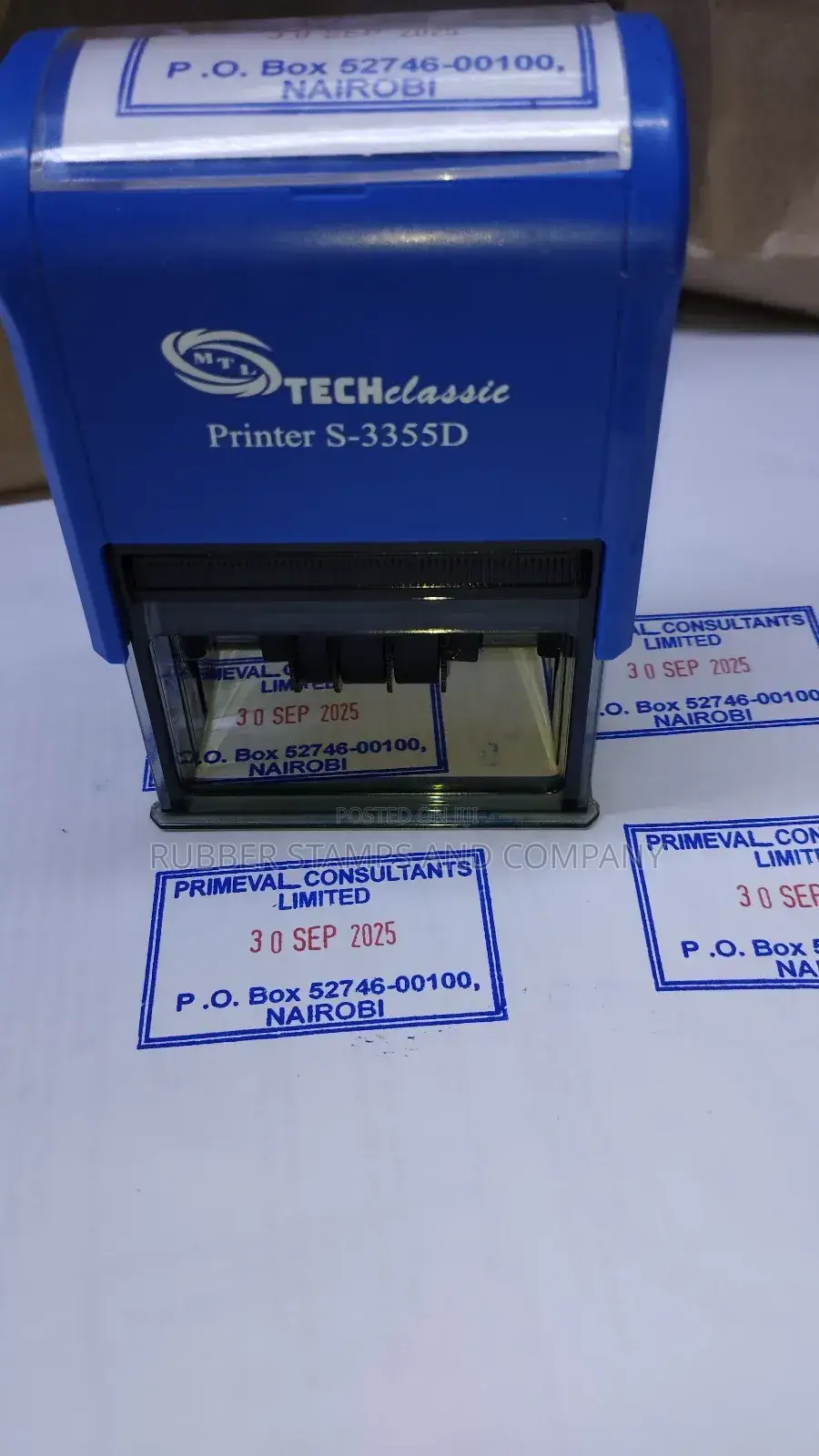 Self Inking Company Seal Stamp
