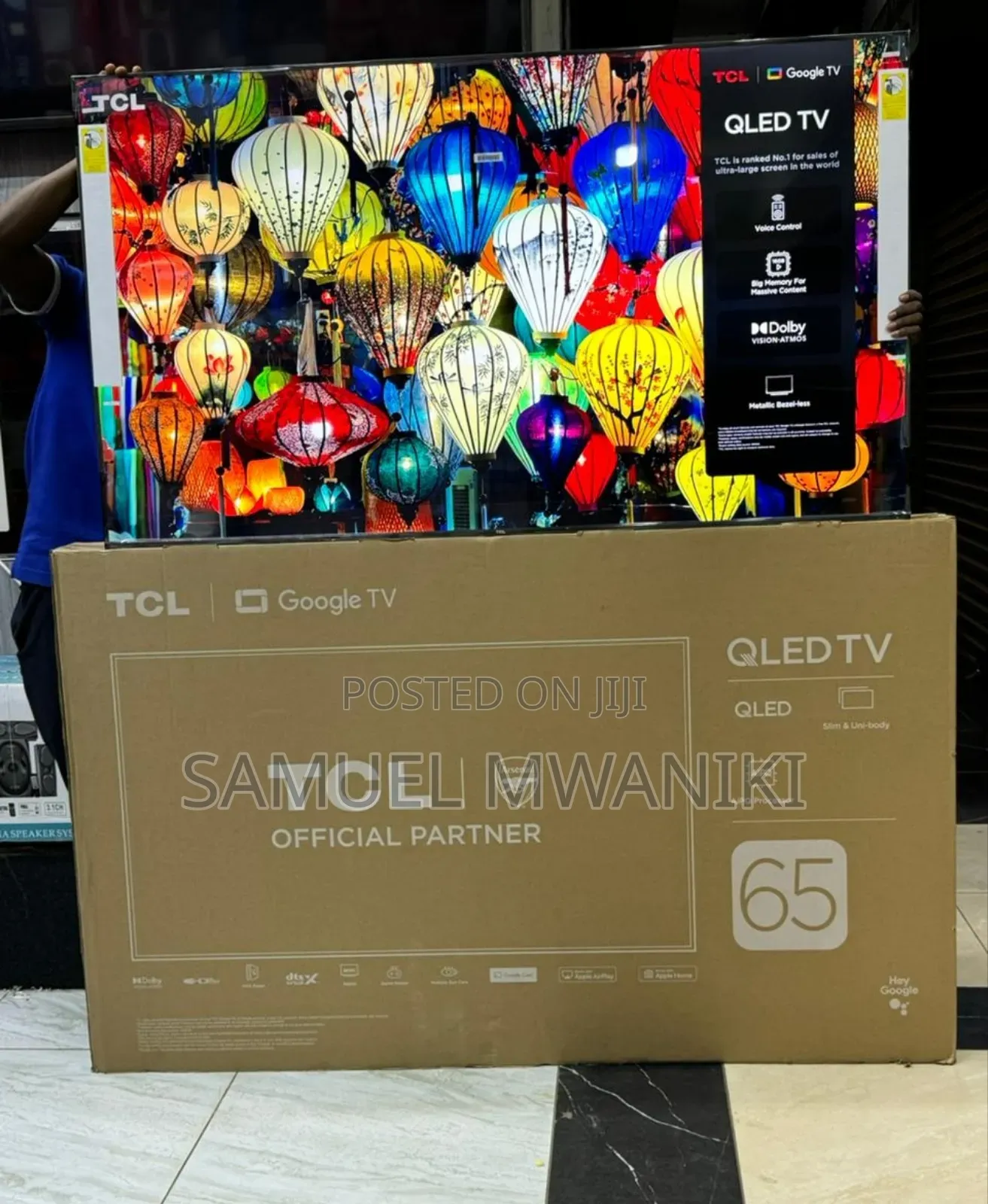 TCL 65′′ Qled Uhd Google Smart Tv Hdr10+ Aipq Chipset New Model