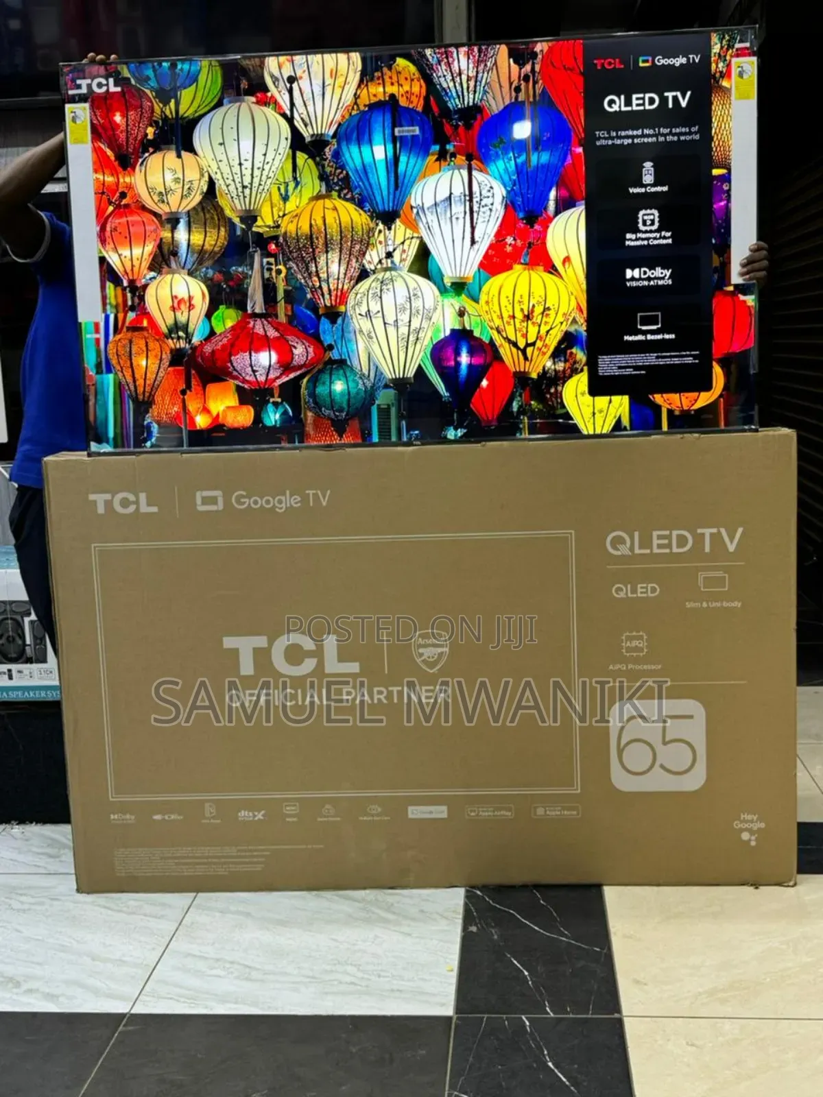 TCL 65′′ Qled Uhd Google Smart Tv Hdr10+ Aipq Chipset New Model