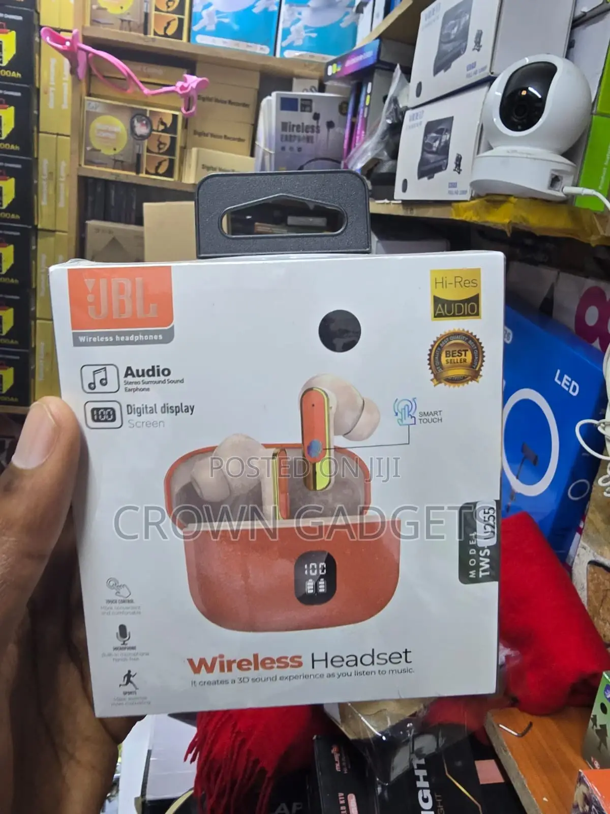 JBL TWS-U255 Wireless Bluetooth Earbuds With Led Display