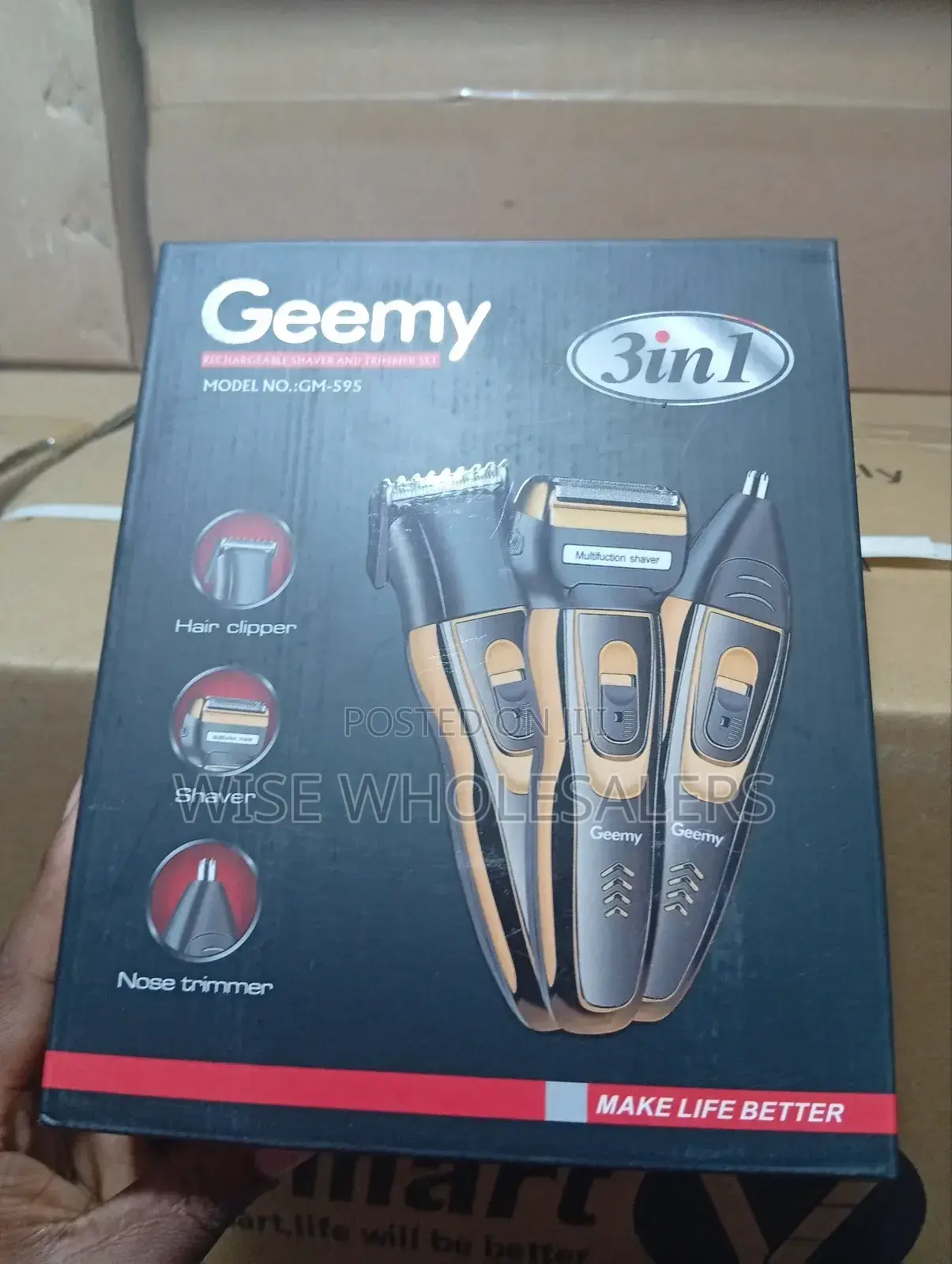 Geemy 3-in-1 Rechargeable