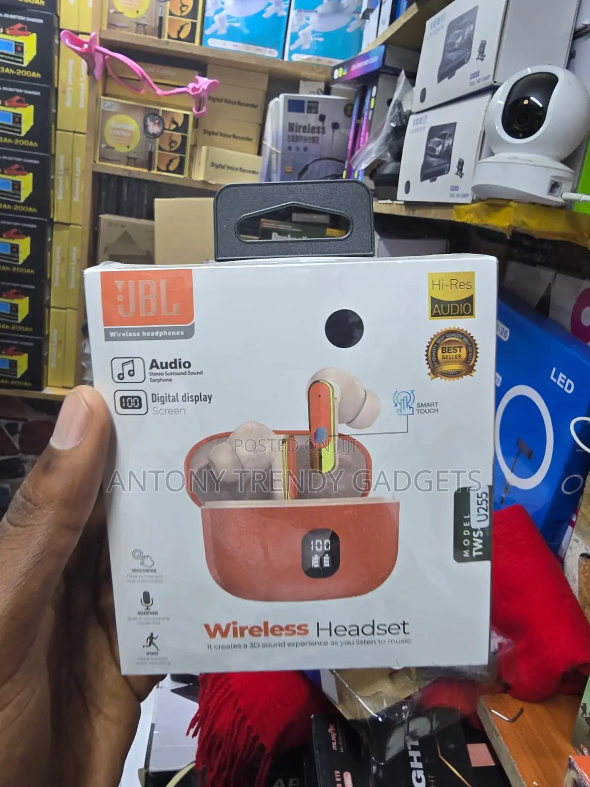 Jbl Tws-u255 True Wireless Bluetooth Earbuds With Led Case