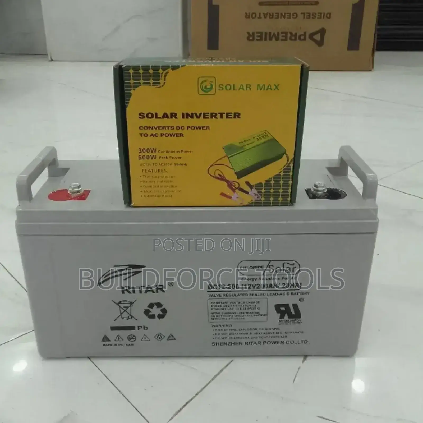 Ritar 200ah Gel Battery With Inverter