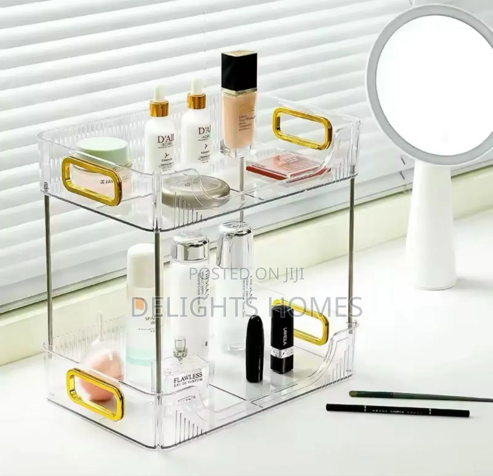 2 Layer Multipurpose Gold Organizer-Car