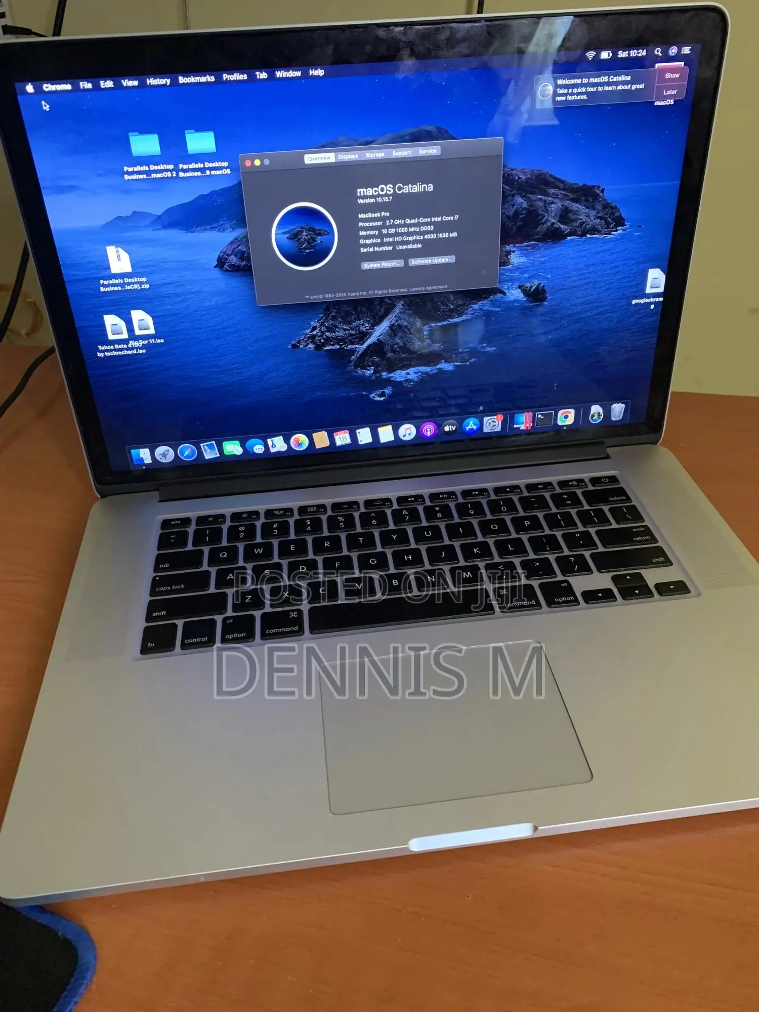 Laptop Apple MacBook Pro 2013 16GB Intel Core i7 SSD 512GB