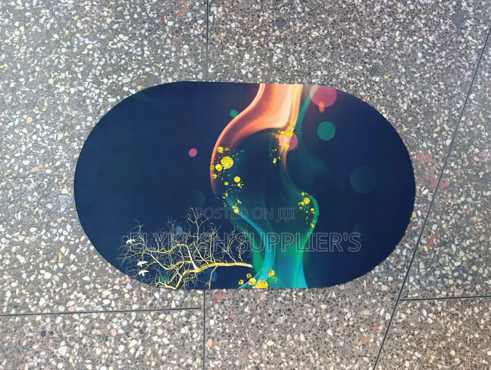 Super Absorbent Oval Rubber Mats