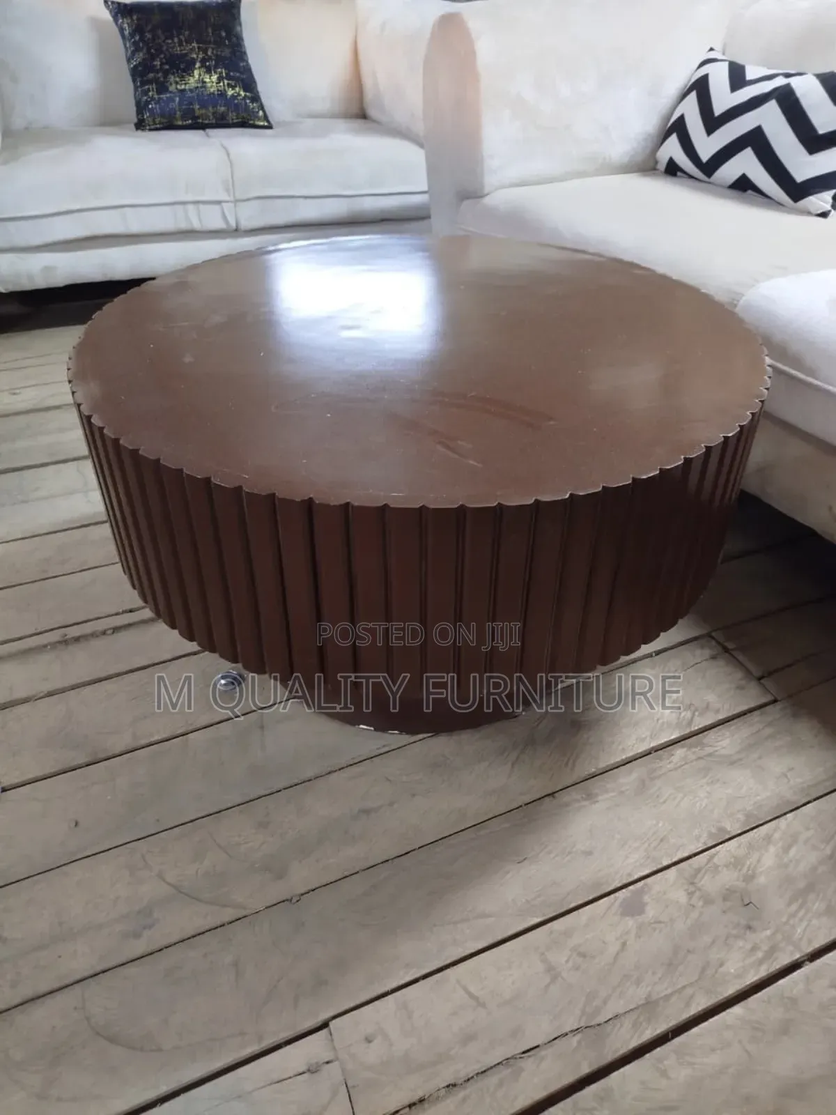 Brown Round Shaped Coffee Tables