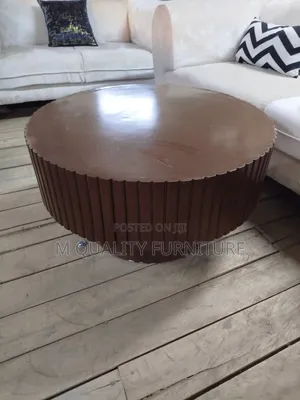 Brown Round Shaped Coffee Tables